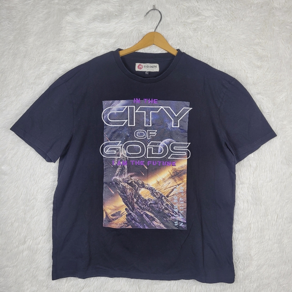 Iro-Ochi City Of Gods T-Shirt‎ Mens XXL Black